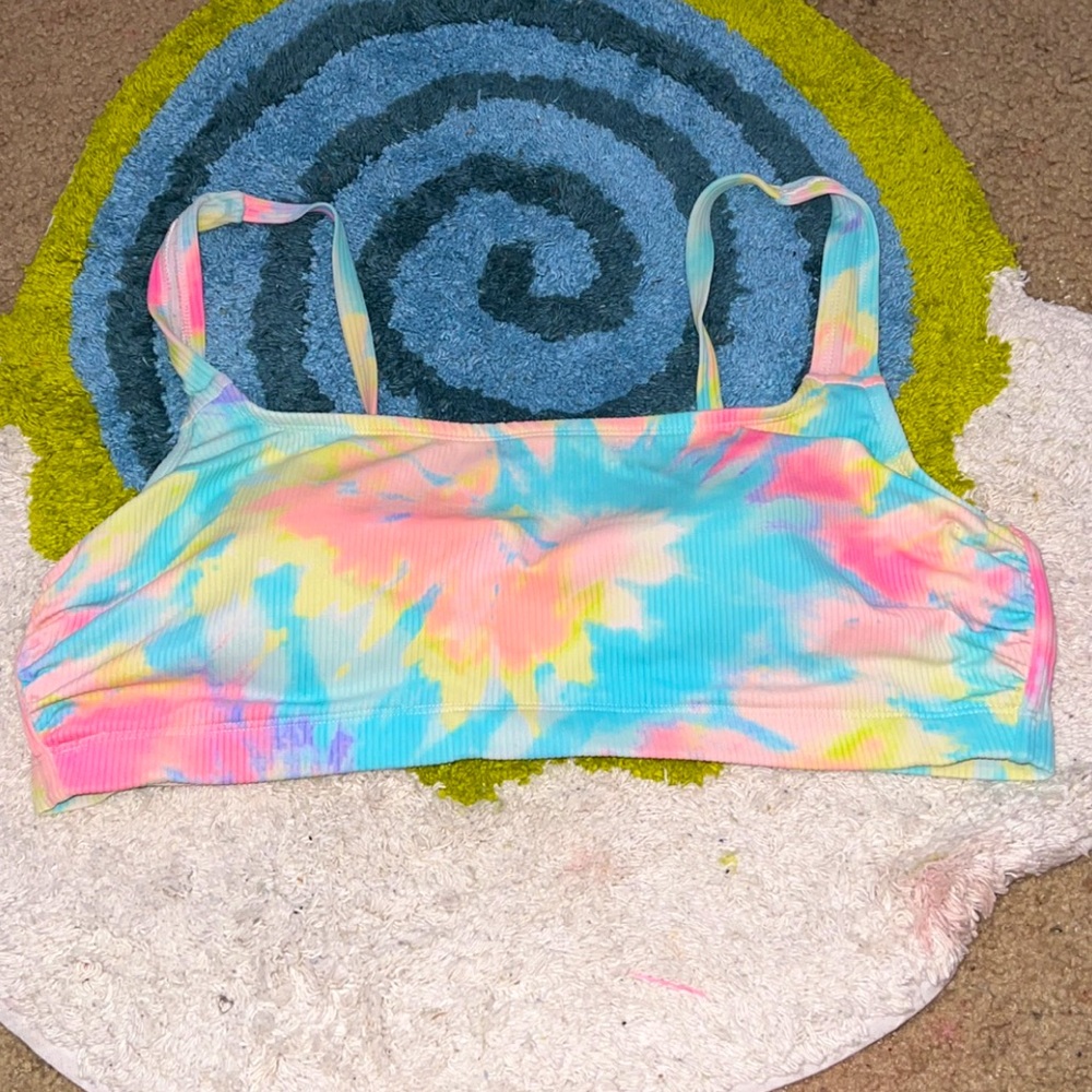 xhilaration Tie- dye 18W bikini top